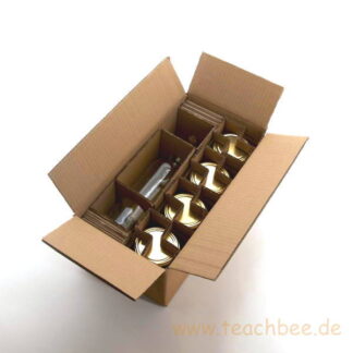 Versandkarton für 1  Flasche und 4 Honiggläser