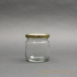 Twist-Off Honigglas 250 g mit goldenem Deckel