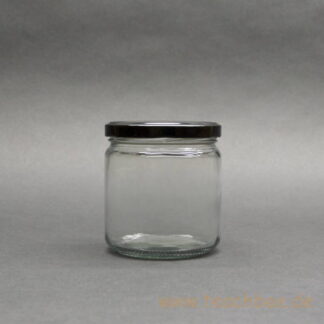 Twist-Off Honigglas 500 g mit schwarzem Deckel